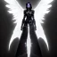 Placeholder: angel, demon, angel demon hybrid, half angel, half demon, black angel wings, white demon wings, black and white, balance, horns, armor, noble clothes, black and white armor, black and white clothes