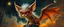Placeholder: fluff fuzz sponge tube gremlin fox demon in the astral realm, painted by Rembrandt