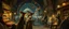 Placeholder: fantasy art, style of Rembrandt,Student prank gone wrong: Apprentice wizards from the Conclave of Silverymoon accidentally conjure a mischievous minor illusion (e.g., a swarm of butterflies or a caustic pheasant) in the market. goa trance poster