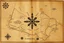 Placeholder: a scan of an ancient Cree Anishinaabe map, hand drawn been stained and weathered