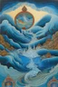 Placeholder: water in Tibetan painting style