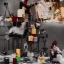 Placeholder: realistic photoshoot for a new balenciaga lookbook, beautiful young models playing chess, colorful makeup, set design made of lego blocks, in style of steven meisel, ultra high resolution, 8k, bright, fashion lighting, wide angle lens