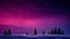 Placeholder: Golden Sparkling Christmas Background With Elegant Purple Navy-Blue And Black Sky With Subtle Snowfall And Mini Christmas Trees Showing Dramatic And Cinematic Ambiance.