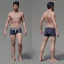 Placeholder: A male underwear model, realistic photograph