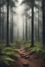 Placeholder: create a stunning & realistic photo of forest in mobile screen