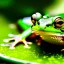 Placeholder: hyper realistic portrait of my ethereal waifu cute innocent green slimy alien female froggy lady, played by ana de armas, with adorable uwu eyes painted by greg rutkowski, wlop, 7 0 s scifi