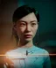 Placeholder: Ultra realistic photographic night portrait, cinematic, <Asian woman> <hanging wires> <retro monitor> many wires coming out of the head <perfect pupil> <cyborg arm> <garage> <wide angle Shot> <sci-fi futuristic> <thriller>, led lights, color fog, soft color, highly detailed, unreal engine 5, ray tracing, RTX, lumen lighting, ultra detail, volumetric lighting, high definition.