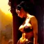 Placeholder: Drawing of beautiful face,'beautiful booty,Busty PoweGirl',intense stare, ancient skintight armor, balanciaga fashion clothe painting by gaston bussiere, greg rutkowski, yoji shinkawa, yoshitaka amano, tsutomu nihei, donato giancola, tim hildebrandt, Oil on canvas, cinematic composition, extreme detail,fit full head inside picture,16k
