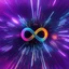 Placeholder: infinity symbol ∞ moving at warp speed, in space, striking, neon, chiaroscuro, dramatic, captivating, powerful, fantasy, beautiful, octane render, 16k post-production, artstation: award-winning: atmospheric: commanding: fantastical: clarity: ultra quality: striking: brilliance: stunning colors: amazing depth; lens: f/11, 35mm