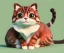 Placeholder: cute cat illustration isolated คมชัด