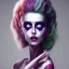 Placeholder: beetlejuice wearing make up girl