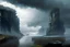 Placeholder: cloudy day, cliffs, river, beyond and trascendent influence, sci-fi, inmersive, very epic, distant cliffs, hd