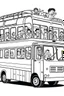 Placeholder: outline art for real A school bus filled with excited kids Coloring page, manga style, cartoon style, cute face, white background sketch style, full body is a must, only use outline, clean line art, no shadow, bold outlineMasterpiece, Ominous, Golden Ratio, Highly Detailed, photo, poster, fashion, illustration