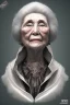 Placeholder: Old woman who had too many facelifts