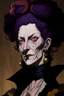 Placeholder: A portrait of Moria, from One Piece anime, Caravaggio style