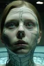 Placeholder: 20 year old woman, sunken face, (A Cure for Wellness style, full figure