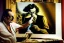 Placeholder: Salvatore Dali is painting a picture of himself