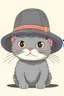 Placeholder: Cat wearing Hat, anime, ghibli