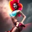 Placeholder: the devil she must be a dentist with deep jawbreaker eyes, red rope hair, gumdrop lips, cotton candy thighs