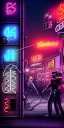 Placeholder: human cleaning batteries of cyborgs,centered, detailed, 8k, fabrik , arbeit, sklaverei,cyberpunk art, neon signs, wide angle,
