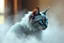 Placeholder: create a mystical Siamese cat with silvery blue and white fur, glowing blue eyes, sitting in soft fog, backlit with subtle moody light, painterly texture and dreamlike atmosphere, calm yet powerful presence --ar 3:2 --v 7 --style raw