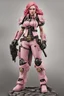 Placeholder: Warhammer 40,000 beautiful women Full Body Statue pink hair