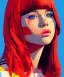 Placeholder: portrait illustration, pop art, splash painting of kristina pimenova, art by ilya kuvshinov, greg rutkowski and makoto shinkai, dan mumford, artstation