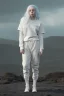 Placeholder: Billie Eilish, underpants, white socks, pale skin, high detail, realistic, 8k, not to be distinguished from a photo