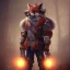 Placeholder: A steampunk soldier Armor wearing Fox,cyberpunk, ultra realistic,shiny, smooth, studio quality, octane render, Surrealism, Triadic colour scheme,ambient lighting polaroid, 100mm