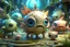 Placeholder: Cute Number of baits,What if feature allowed you to capture virtual creatures and train them for specific tasks? could strategically deploy creatures in challenges to gain advantages, creating unique ecosystem where the captured creatures can evolve and specialize over time, unreal engine, cozy indoor lighting, artstation, high detailed, digital painting, cinematic, character design by mark ryden and pixar and hayao miyazaki, unreal 5, daz, hyperrealistic, octane render