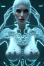 Placeholder: cyberpunk, white latex body, women, portrai, open mouth, perfect skin, tron, cyborg , perfekt, real, dream, hr giger