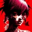 Placeholder: beautiful punk girl, hyper detailed, intricately detailed, illustration by <kilian eng> <Yoji Shinkawa>, darkred tones,