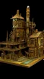 Placeholder: A brownish bronze mechanical factory with magnets designed in medieval tapestry painted by Vincent van Gogh