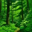 Placeholder: A green leafy forest painted by Frank Wilson