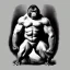 Placeholder: ancient bodybuilding gorilla