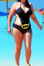 Placeholder: Batman on holiday in the algarve in his batman bikini and getting a bit fat