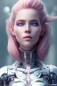 Placeholder: cyborg, pink hair, lena gerke, perfekt eyes, smile, real, dream