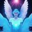 Placeholder: Angel crystalline, blue,pink , cosmic, opalescent, gemstones, crystals, other worldly,water,bright, ice background, snow lake blue