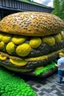 Placeholder: a giant cheeseburgers made out of gorillas