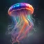 Placeholder: Magical Fantastic rainbow jellyfish, Liquid Structure, Flying fire particles, Splash, Portrait Photography, Fantasy Background, Intricate Patterns, Ultra Detailed, Luminous, Radiance, beautiful, Ultra Realism, Complex Details, Intricate Details, 16k, HDR, High Quality, Trending On Artstation, Sharp Focus, Studio Photo, Intricate Details, Highly Detailed