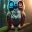 Placeholder: intricate details, realistic, octane, unreal engine, portrait, natural lighting,zoomed out + portrait, volumetric lighting, shiny,extreme detail, Photorealism, High detail, Hyper realistic Owl in forest, macro lens blur,abstract paint, sharp,ef 85mm 5.6, focus, trending by artstation