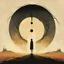 Placeholder: Surreal style by Alessandro Gottardo and John Stephens and Zdzislaw Beksinski, the faceless spinning dark shine hole in the soul, warm colors and cold hues, eerie, neo-surrealism, creepy, concept art, unbalanced and uncentered composition