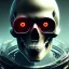 Placeholder: cyberpunk style ink ball skull picture in detailed tecnomancer frame, big black eyes, unreal engine 5, 8k resolution, photorealistic, ultra detailed, frame extreme sharp, accurate