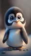 Placeholder: cute baby penguin, pixar style