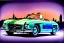 Placeholder: a true-to-life 1956 mercedes benz 300 sl roadster, centered, intricate, extreme detailed, photorealism, center view, city background, pivot on mercedes, pen and color marker painting by cheryl kelley