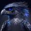 Placeholder: profile picture of a cyberfalcon with imposing looking