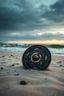 Placeholder: A warrior's bronze shield and helmet resting on a windswept beach at dawn, quiet epic mood.