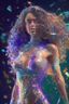 Placeholder: Shattered glass, insanely beautiful female with beautiful wavy hair and perfect body figure (athletic body type) wearing mini clothes intricate intricate details very attractive fantastic view 4K 3D colourful amazing light effect 4K resolution concept art acrylic colors