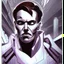 Placeholder: Futuristic, cyberpunk, Friedrich Nietzsche,Comic style
