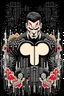 Placeholder: punisher sku;; god mode in the style of Hiroshi Nagai